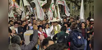 Marcha por el voto en Lima: Sánchez lideró movilización marcada por presencia policial Marcha por el voto en Lima: Sánchez lideró movilización marcada por presencia policial