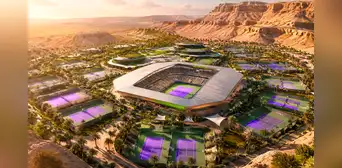 Arabia Saudita crea el ‘Wimbledon del desierto’: 30 canchas de tenis y un estadio futurista que busca conquistar Medio Oriente