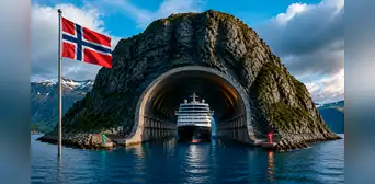Noruega iniciará la construcción del primer túnel del mundo para barcos y cruceros: atravesará una montaña y estaría listo en 2032