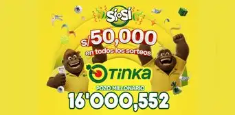 Resultados de La Tinka del domingo 21 de junio: números ganadores, premios del Pozo Millonario, boliyapa, S/50.000 y más Resultados de La Tinka del domingo 21 de junio: números ganadores, premios del Pozo Millonario, boliyapa, S/50.000 y más