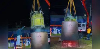 Fiesta de San Juan: Iquitos logra récord Guinness con un juane de 743 kilos, el más grande del mundo