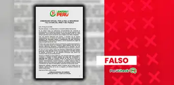 Es falso que Juntos por el Perú haya reconocido una victoria de Keiko Fujimori mediante un comunicado Es falso que Juntos por el Perú haya reconocido una victoria de Keiko Fujimori mediante un comunicado