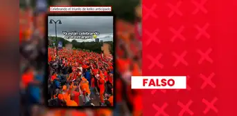 Este video no muestra a peruanos en el extranjero celebrando resultados preliminares a favor de Fujimori: se trata de hinchas neerlandeses alentando a su selección en el Mundial Este video no muestra a peruanos en el extranjero celebrando resultados preliminares a favor de Fujimori: se trata de hinchas neerlandeses alentando a su selección en el Mundial