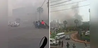 Incendio afecta 3 galerías cerca a la Plaza Unión y moviliza al menos nueve unidades de bomberos