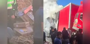 Elecciones 2026: Camión con cédulas y actas electorales de la ONPE se incendió en Canta