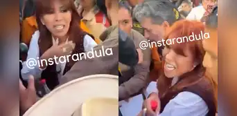Magaly Medina vivió terrible momento en Cajamarca en pleno evento taurino y explota en furia: "Alguien me vació cerveza"