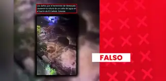 Video de rotura de tubería en barrio de Caracas no fue causado por los terremotos en Venezuela: hecho ocurrió en mayo de 2026 Video de rotura de tubería en barrio de Caracas no fue causado por los terremotos en Venezuela: hecho ocurrió en mayo de 2026