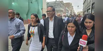Roberto Sánchez se reúne con Balcázar por crédito suplementario de S/9 mil millones: Yenifer Paredes lo acompañó Roberto Sánchez se reúne con Balcázar por crédito suplementario de S/9 mil millones: Yenifer Paredes lo acompañó