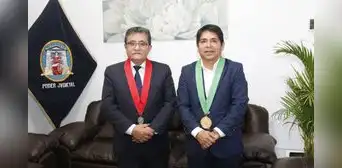 Presidente de la Corte del Santa recibió visita protocolar del alcalde de Nuevo Chimbote