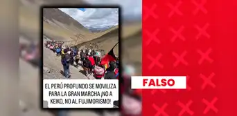 Es falso que este video corresponda a una movilización en contra de Keiko Fujimori: en realidad, se trata de la peregrinación al Señor de Qoyllurit'i Es falso que este video corresponda a una movilización en contra de Keiko Fujimori: en realidad, se trata de la peregrinación al Señor de Qoyllurit'i