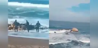 Naufragio en Pisco: cuatro pescadores extranjeros desaparecen tras volcadura de embarcación por fuerte oleaje