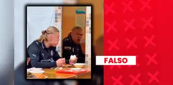 Video de Erling Haaland “asustándose” al ver su reflejo en un espejo no es real: se trata de un montaje elaborado con inteligencia artificial