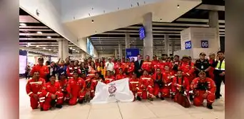 “Bienvenidos a casa y muchas gracias, héroes al servicio de la humanidad” “Bienvenidos a casa y muchas gracias, héroes al servicio de la humanidad”