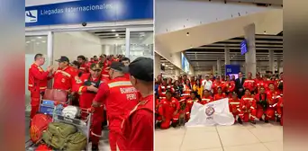 Bomberos peruanos del Grupo USAR regresan al país tras apoyar misión de rescate por terremotos en Venezuela: "Hemos dado lo mejor de nosotros" Bomberos peruanos del Grupo USAR regresan al país tras apoyar misión de rescate por terremotos en Venezuela: "Hemos dado lo mejor de nosotros"