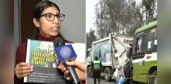 Hermana de trabajador de limpieza de la Municipalidad de VES fallecido tras atropello denuncia que conductor sigue libre: "El alcalde nada de ayudar"