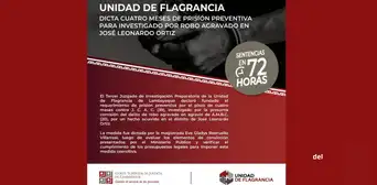 Unidad de Flagrancia dicta prisión preventiva por presunto robo agravado en José Leonardo Ortiz Unidad de Flagrancia dicta prisión preventiva por presunto robo agravado en José Leonardo Ortiz