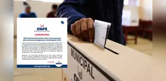 ONPE desmiente al Gobierno y reitera que no cuenta con presupuesto para las Elecciones Regionales y Municipales