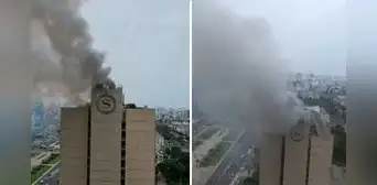Amago de incendio en el último piso del hotel Sheraton movilizó cinco unidades de bomberos y evacuación de huéspedes Amago de incendio en el último piso del hotel Sheraton movilizó cinco unidades de bomberos y evacuación de huéspedes