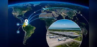 El nuevo megaproyecto aéreo de US$2.000 millones que unirá América Latina con Europa y Asia: tendrá una pista de carga de 3.000 metros