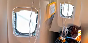 Pasajero fue succionado fuera de un avión tras romperse una ventanilla en pleno vuelo: otros viajeros evitaron una tragedia