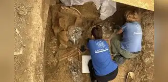 Arqueólogos descubren la tumba real de un príncipe guerrero de 2.500 años con su carro y armas intactos