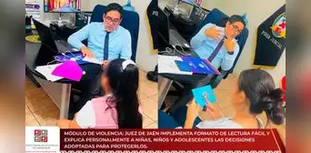 Juez de Jaén implementa formato de lectura fácil para explicar resoluciones a niñas y adolescentes Juez de Jaén implementa formato de lectura fácil para explicar resoluciones a niñas y adolescentes
