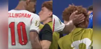 Jude Bellingham perdió el control y golpeó a Valentín Barco tras la eliminación de Inglaterra en el Mundial 2026