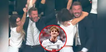 Así fue la eufórica celebración de Victoria y David Beckham tras gol del inglés Anthony Gordon en el Argentina vs Inglaterra Así fue la eufórica celebración de Victoria y David Beckham tras gol del inglés Anthony Gordon en el Argentina vs Inglaterra