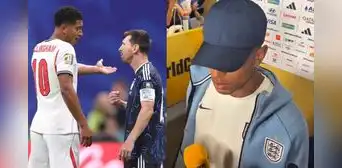 Jude Bellingham revela qué le dijo Lionel Messi tras su tenso cruce en la semifinal del Mundial 2026 Jude Bellingham revela qué le dijo Lionel Messi tras su tenso cruce en la semifinal del Mundial 2026