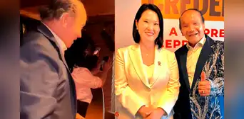 ¡Puro show! Viralizan video del preciso momento en que Melcochita le grita a Keiko Fujimori "siempre estaré contigo" en la entrega de credenciales ¡Puro show! Viralizan video del preciso momento en que Melcochita le grita a Keiko Fujimori "siempre estaré contigo" en la entrega de credenciales