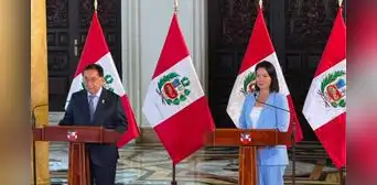 Keiko Fujimori llega a Palacio de Gobierno para reunirse con presidente Balcázar