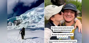 Querida conductora de TV ruega por ayuda para encontrar a su novio influencer desaparecido en el Huascarán: “Se lo suplico”