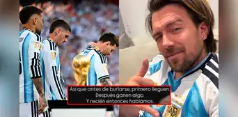 Julián Zucchi explota tras derrota de Argentina en el Mundial y desata polémica con presunta indirecta a Perú: "Primero lleguen, ganen algo" Julián Zucchi explota tras derrota de Argentina en el Mundial y desata polémica con presunta indirecta a Perú: "Primero lleguen, ganen algo"