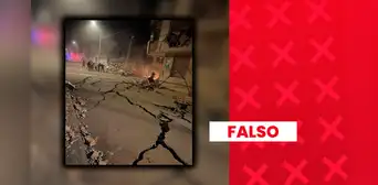 Es falsa la imagen viral que muestra una calle destruida por el sismo de Junín: fue generada con inteligencia artificial