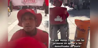 Heladero en silla de ruedas conmueve al comprar un saco de arroz para donarlo por sismo en Junín: “Tenía un ahorrito” Heladero en silla de ruedas conmueve al comprar un saco de arroz para donarlo por sismo en Junín: “Tenía un ahorrito”