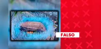 Es falso que el video de los fuegos artificiales en la celebración de España por el Mundial muestre los colores de Argentina