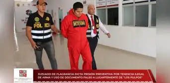 Dictan prisión preventiva a presunto lugarteniente de “Los Pulpos” por tenencia ilegal de arma Dictan prisión preventiva a presunto lugarteniente de “Los Pulpos” por tenencia ilegal de arma