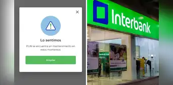Se cayó Plin: Interbank confirma inconvenientes para acceder al aplicativo hoy jueves 23 de julio
