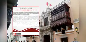 Cancillería anuncia acuerdo para reactivar relaciones consulares entre Perú y Venezuela Cancillería anuncia acuerdo para reactivar relaciones consulares entre Perú y Venezuela