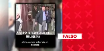 Es falso que este video muestre la supuesta excarcelación de Pedro Castillo: en realidad, corresponde a su visita a Cajamarca durante las Elecciones Regionales y Municipales 2022