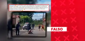 Es falso que el video de un policía abatiendo a un hombre armado corresponda a Tumbes y esté relacionado con la nueva ley del fuero militar