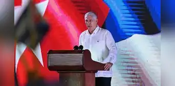 Presidente de Cuba, Miguel Díaz-Canel, acusa a EE. UU. de intentar "apropiarse" de la isla con una "política genocida" Presidente de Cuba, Miguel Díaz-Canel, acusa a EE. UU. de intentar "apropiarse" de la isla con una "política genocida"