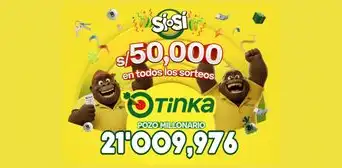 ¿Hubo ganador? Revisa los resultados de La Tinka del domingo 26 de julio: números premiados, Pozo Millonario, boliyapa, S/50.000 y más ¿Hubo ganador? Revisa los resultados de La Tinka del domingo 26 de julio: números premiados, Pozo Millonario, boliyapa, S/50.000 y más