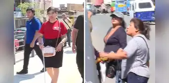 Ambulantes hostigan a mujer invidente por exponer obstáculos para caminar por la vía pública en VES: “Así pasa todos los días”