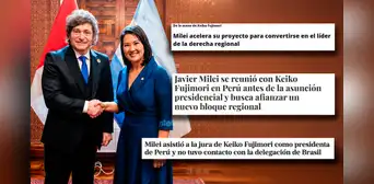 "Milei busca ser el líder de la derecha regional" tras reunirse con Keiko Fujimori: así reaccionan los medios argentinos a la investidura
