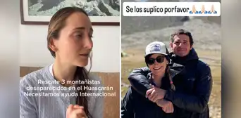 Popular conductora de TV peruana exige ayuda internacional para rescatar a su novio desaparecido en el Huascarán: “El Perú no está preparado”