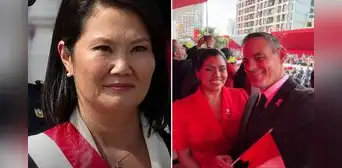 Mark Vito hace inesperada aparición junto a su novia Leslie Echevarría en cena de gala de Keiko Fujimori y desfile militar