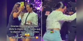 Daniela Darcourt vive bochornoso momento al ser 'echada' en pleno concierto en Barcelona y se pronuncia: "El show debe..."