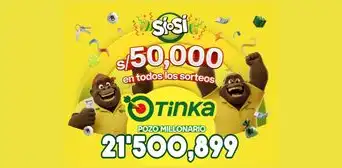 Resultados de La Tinka del miércoles 29 de julio de 2026: números ganadores, Sí o Sí, Boliyapa y nuevo pozo Resultados de La Tinka del miércoles 29 de julio de 2026: números ganadores, Sí o Sí, Boliyapa y nuevo pozo