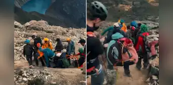Turista mexicana es rescatada tras sufrir grave accidente durante ascenso al nevado Alpamayo